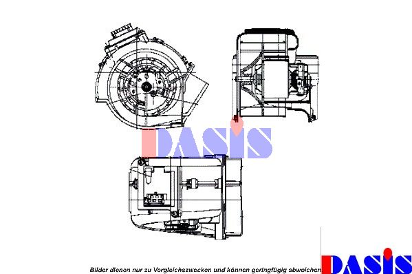 AKS DASIS Вентилятор салона 870740N